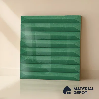 Faux Subway  Tile TL 07241 B Crayon 1002 1 ft x 1 ft Ceramic Glossy Finish - 9 mm  | 2 mm Spacer is Mandatory | Please Expect a Slight Variation of Pattern (Sample)